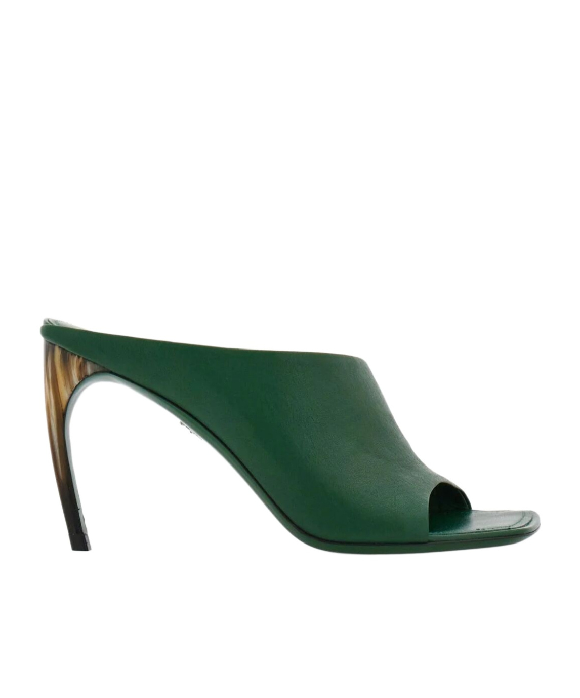 Ferragamo Nymphe 85 Nappa Leather Mules In Green