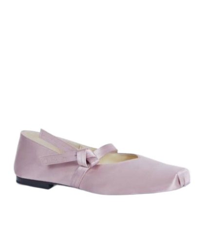 Kenzo ' Oki' Flat Ballets In Viscose And Silk In Nude