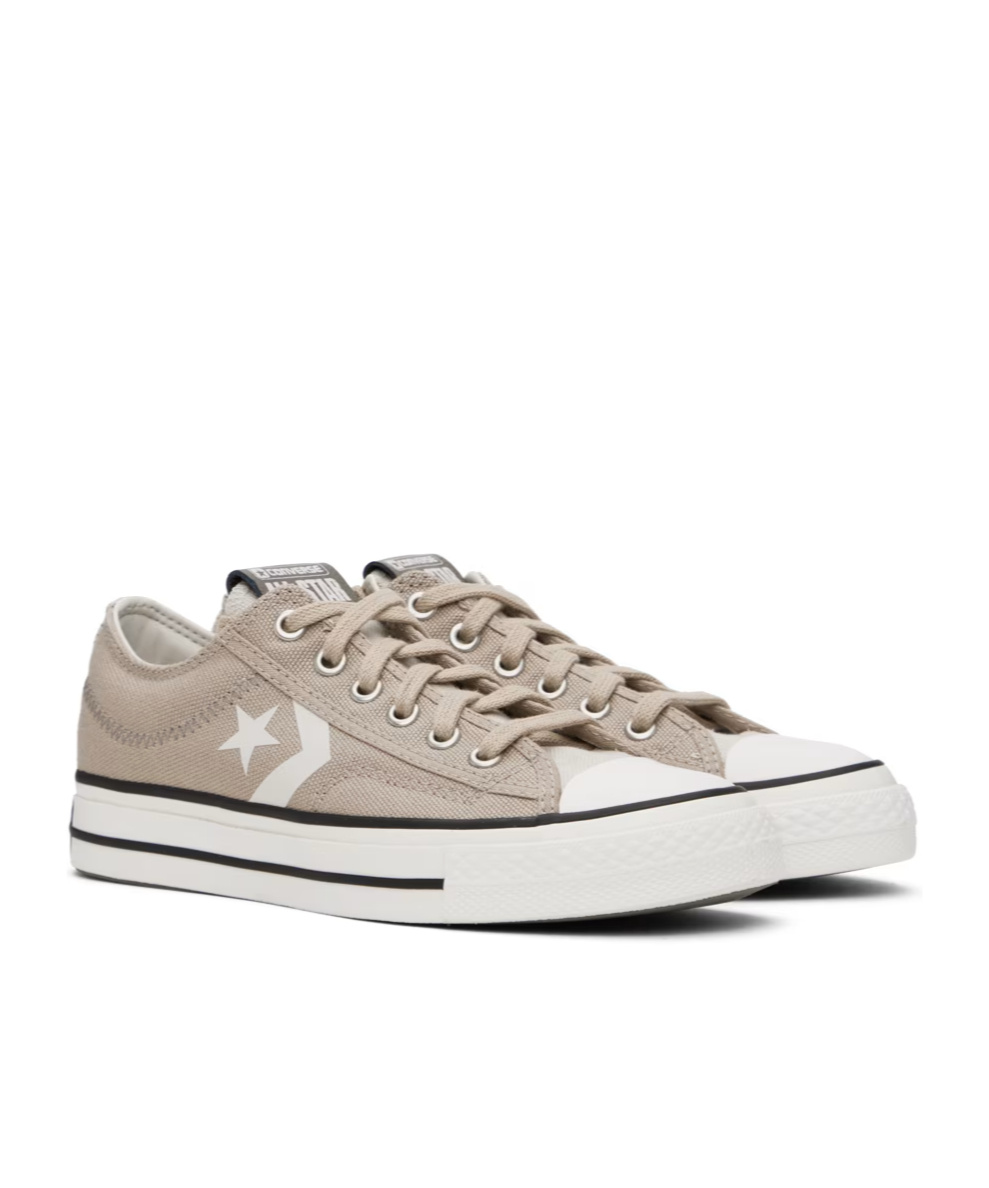 Converse Round Head Fastened With Low-top Casual Sneakers In White