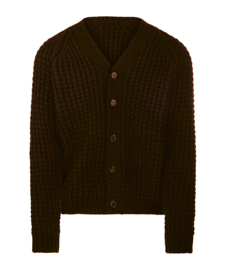 Roberto Collina Button Long-sleeved Sweater In Brown