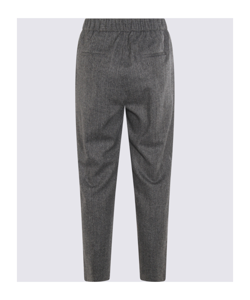 Antonelli Elastic Waist Casual Pants In Black