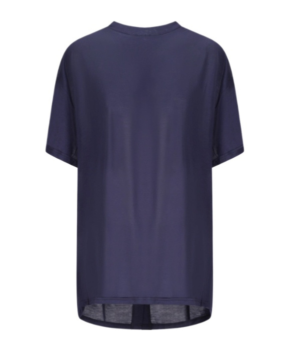 Darkpark Linda Back Snapped Jersey T-shirt In Blue
