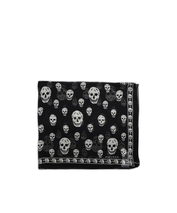 Alexander Mcqueen Skull-print Zipped Wallet In Black