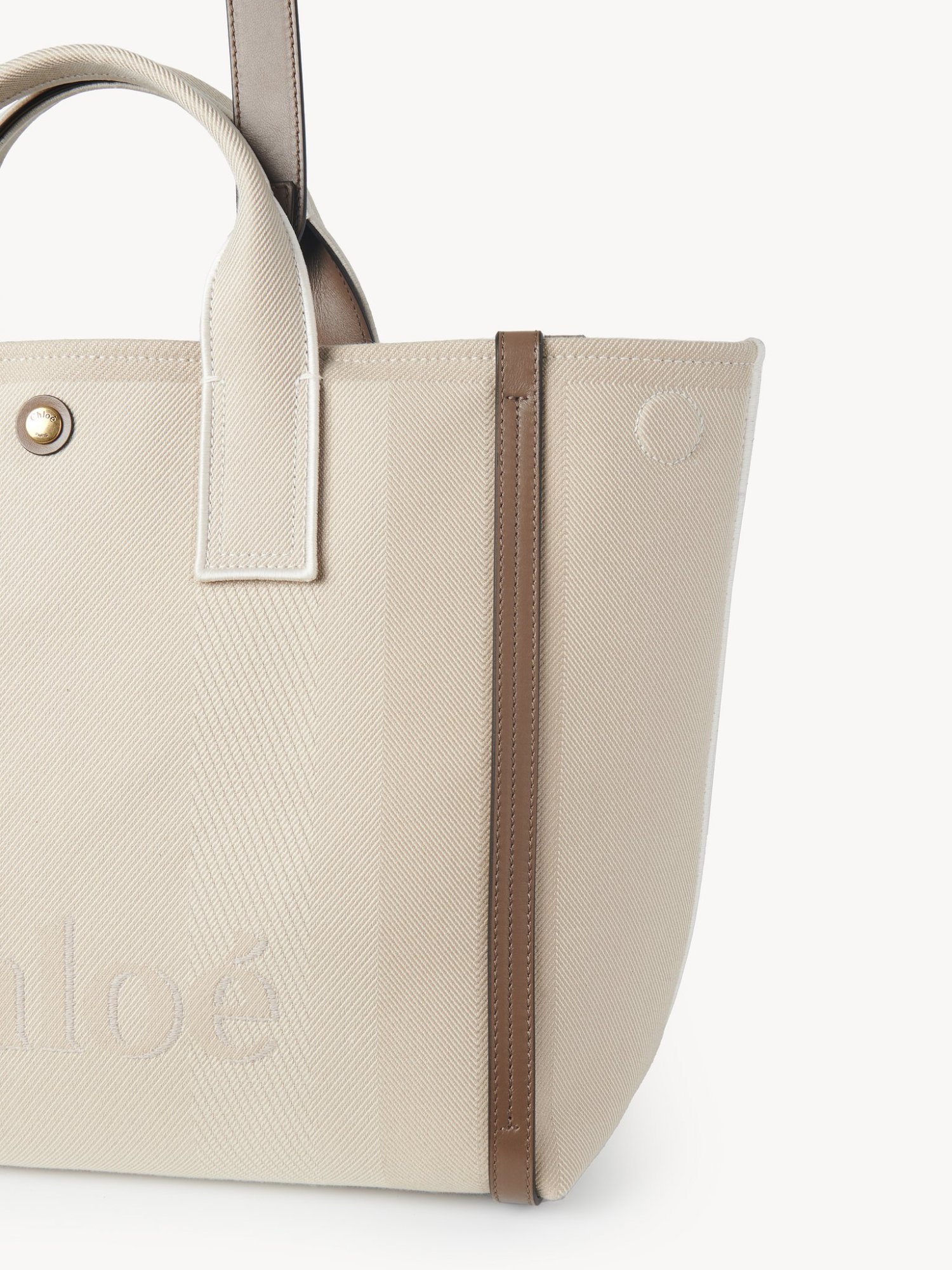 Shop Chloé Large Carry Tote Bag In Nude