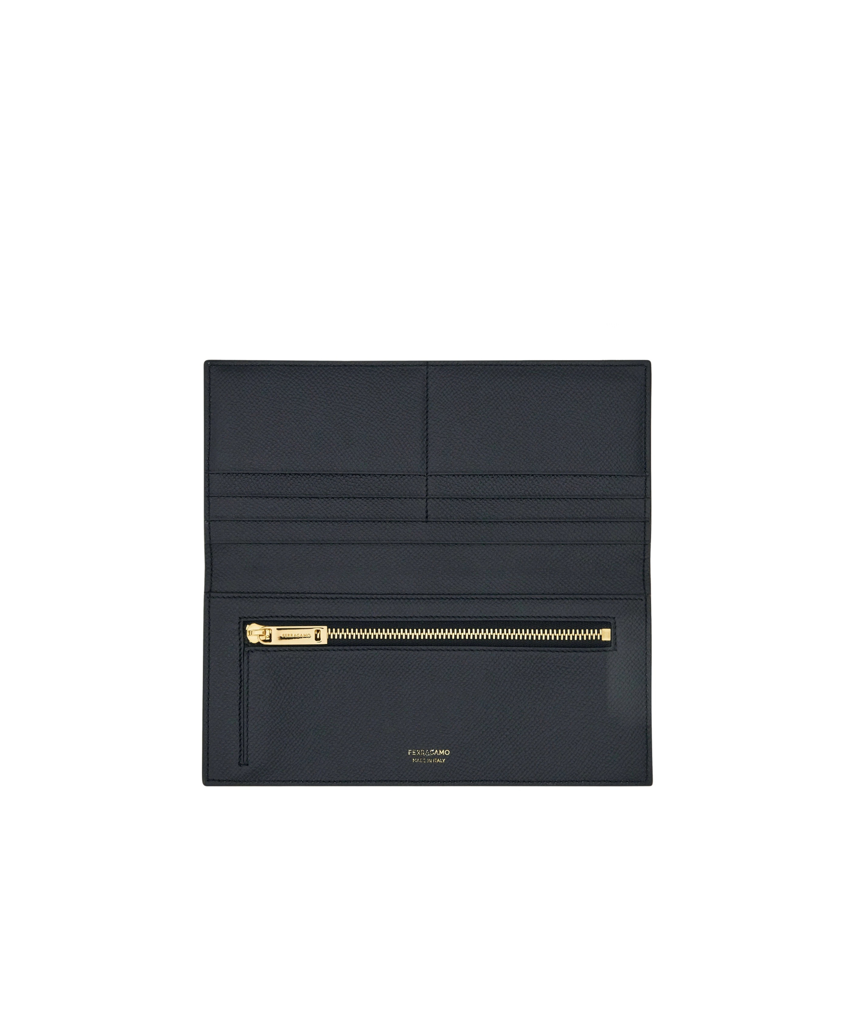 Ferragamo Gancini Detail Wallet In Black