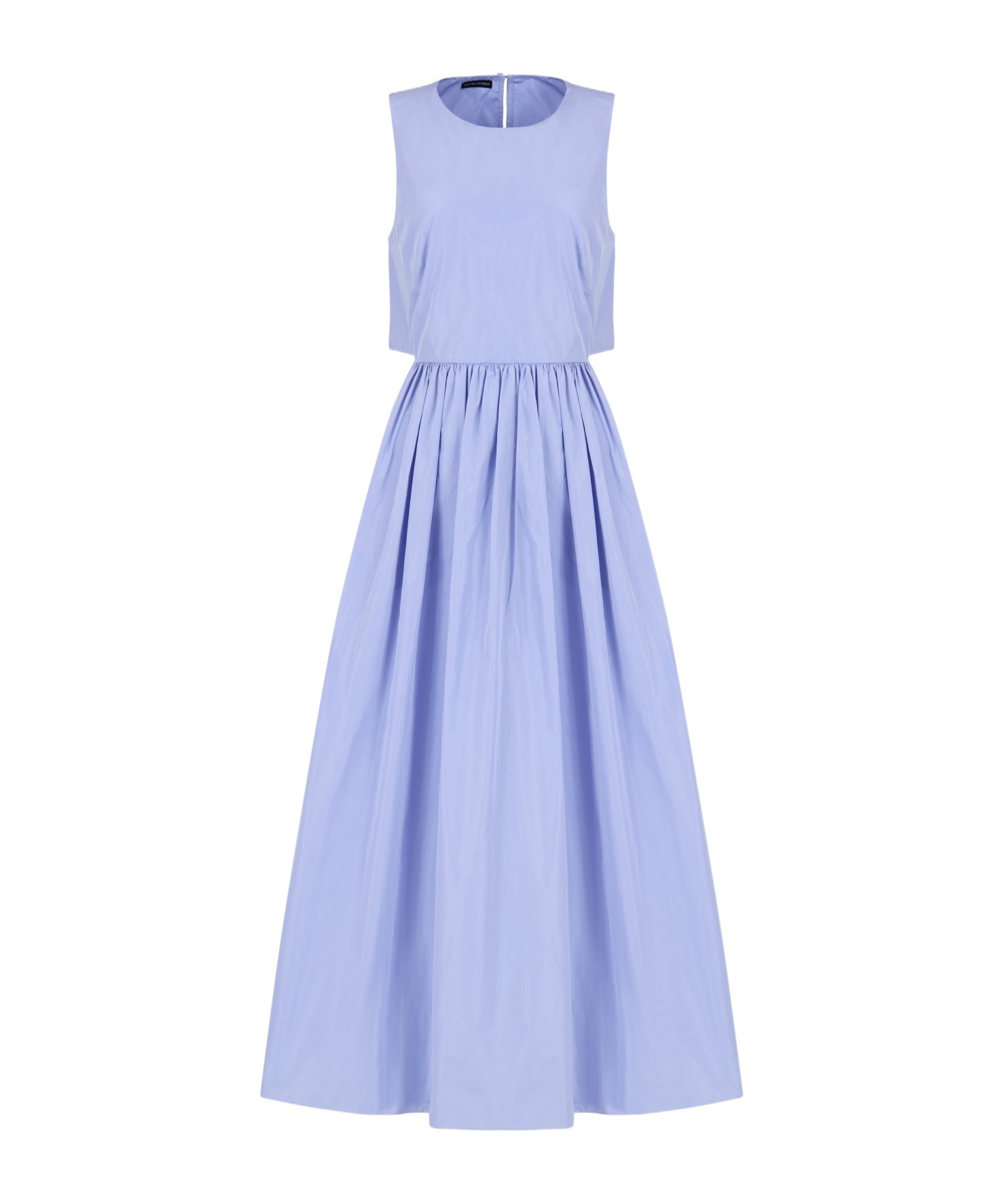 Emporio Armani Official Store Langes Kleid Aus Taft In Purple