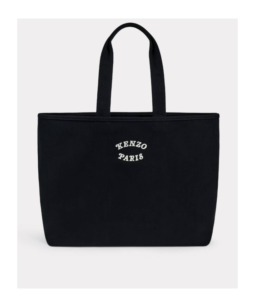 Kenzo Large Pattern Shoulder Bag In Black