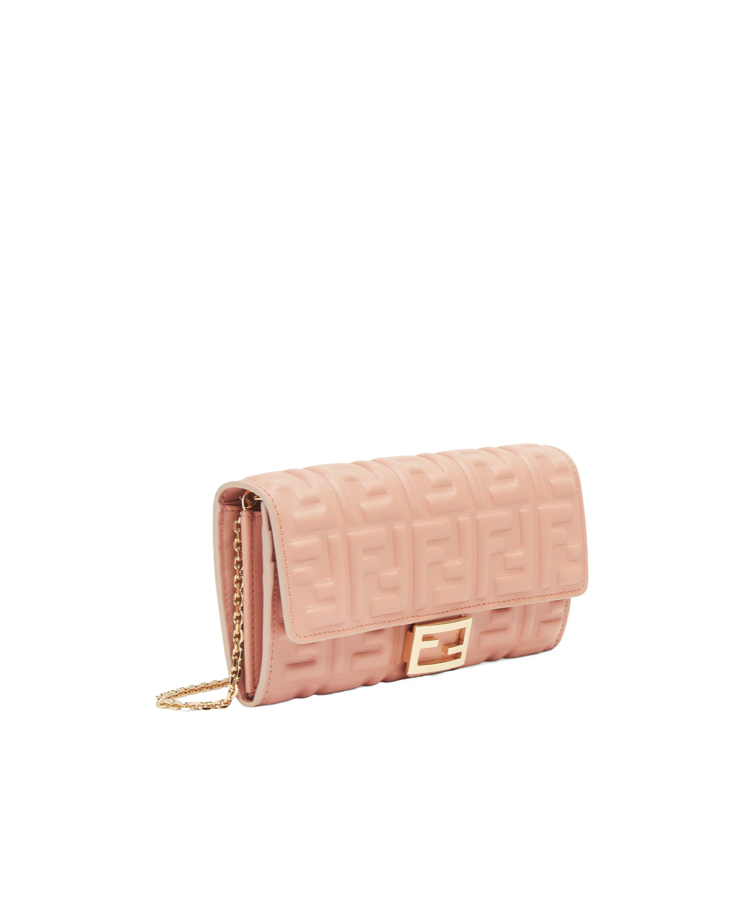 FENDI FENDI FF MOTIF BAGUETTE CONTINENTAL CHAIN-LINKED WALLET
