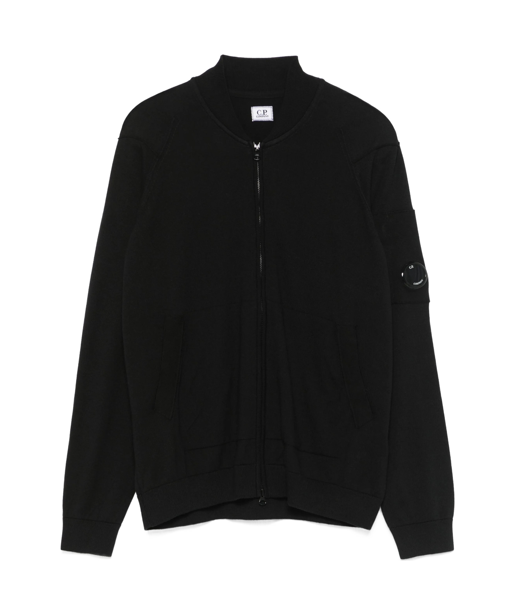 C.p. Company Black Lens Sweater In Black