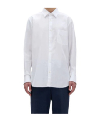 Aspesi Popeline Sedici Shirt With Breast-pocket In White