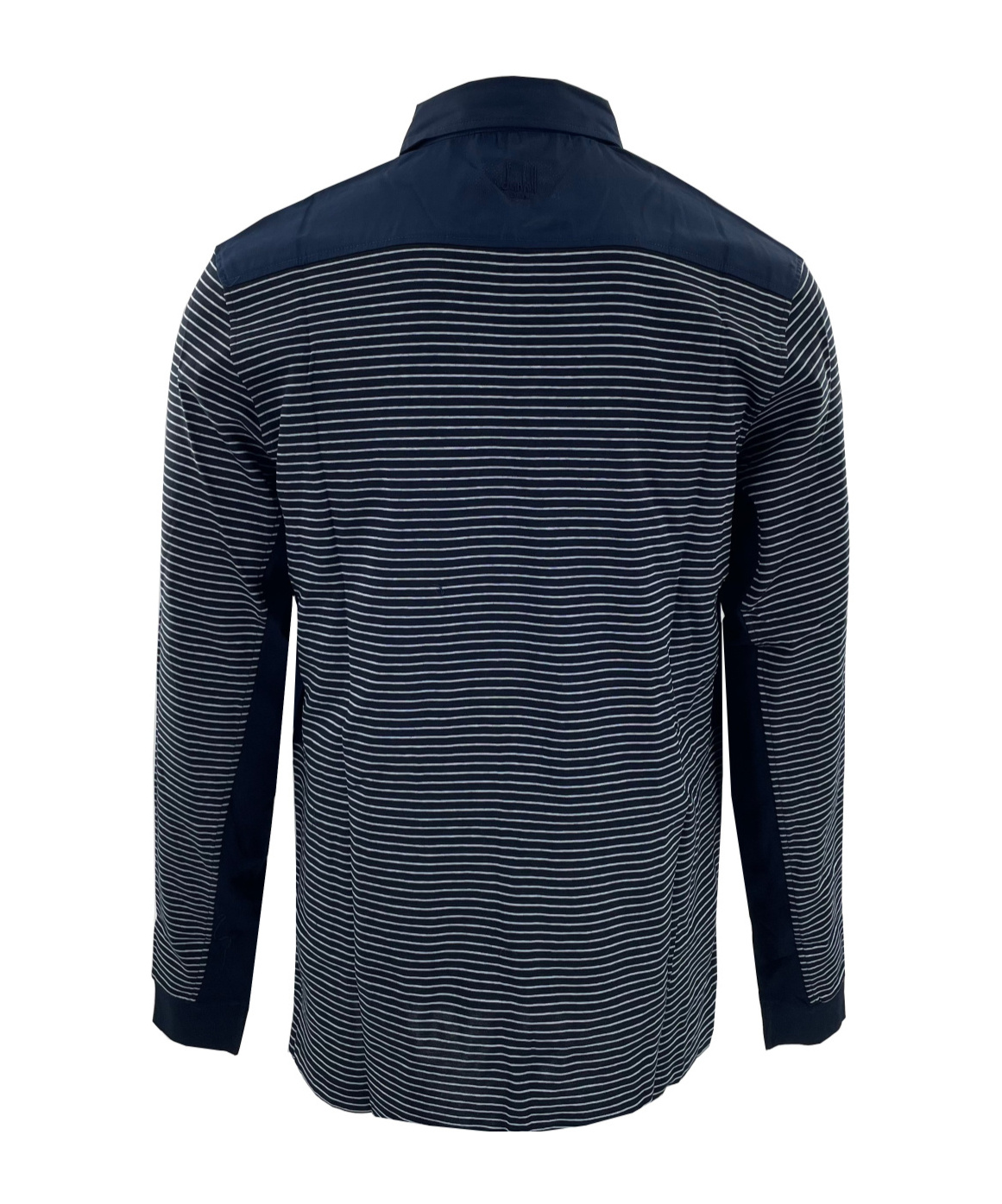 DUNHILL STRIPED LONG-SLEEVED POLO SHIRT