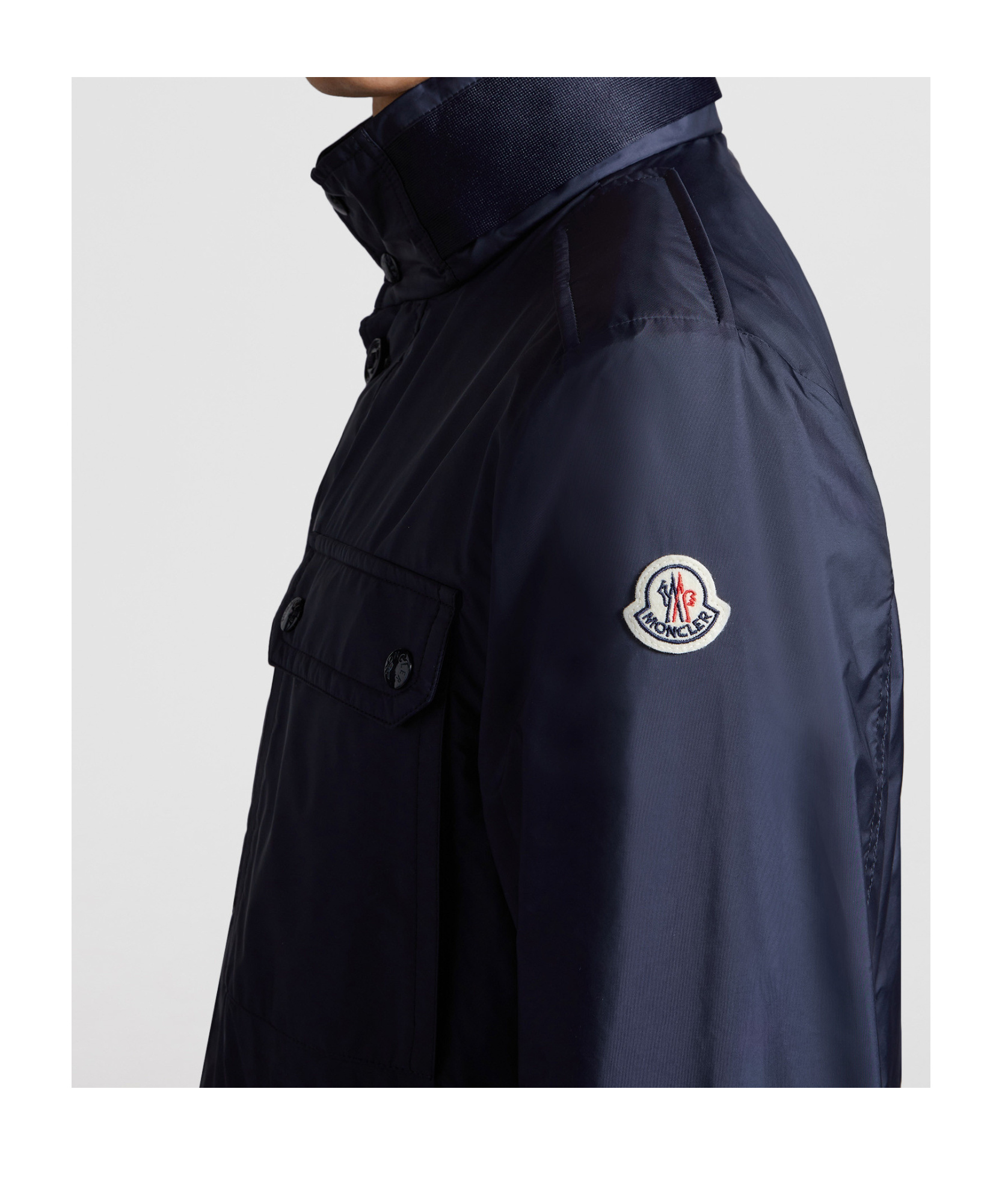 Moncler Lez Casual Jacket In Blue
