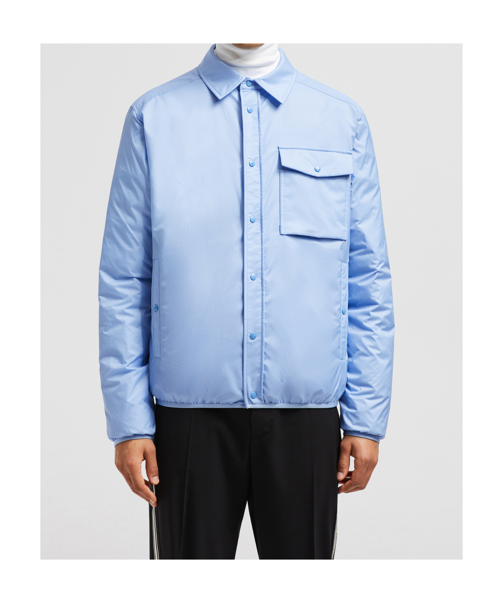 Moncler Doudoune-chemise Arpont In Blue