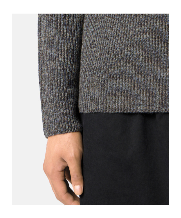 Stone Island Crewneck Jumper With Reflective Coating In Gray