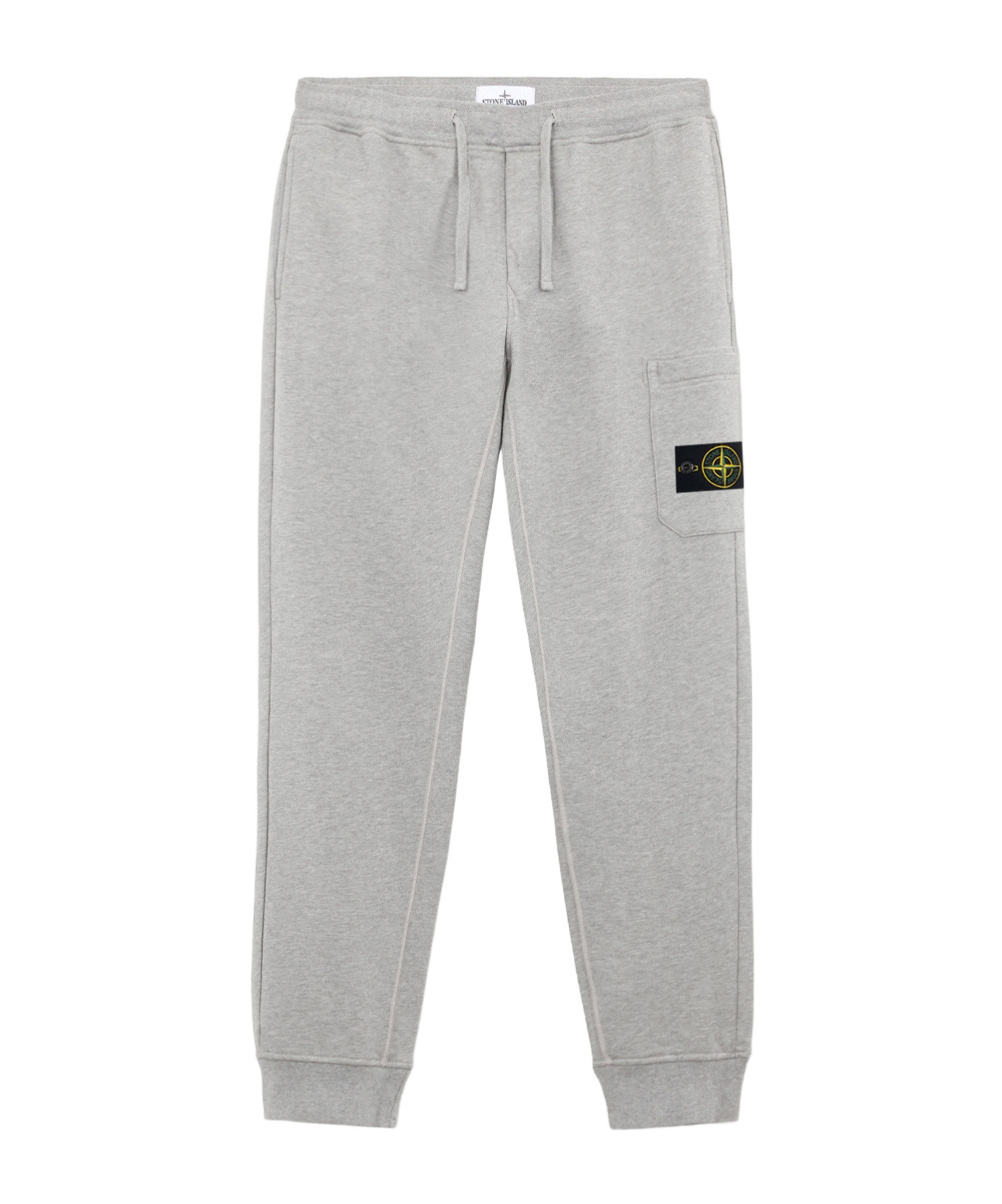 Stone Island Slim Fit Joggers With Pockets And Drawstring Waistband In Gray