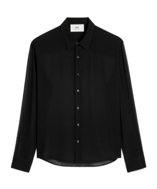 Ami Alexandre Mattiussi Ami Buttoned Sleeved Shirt In Black