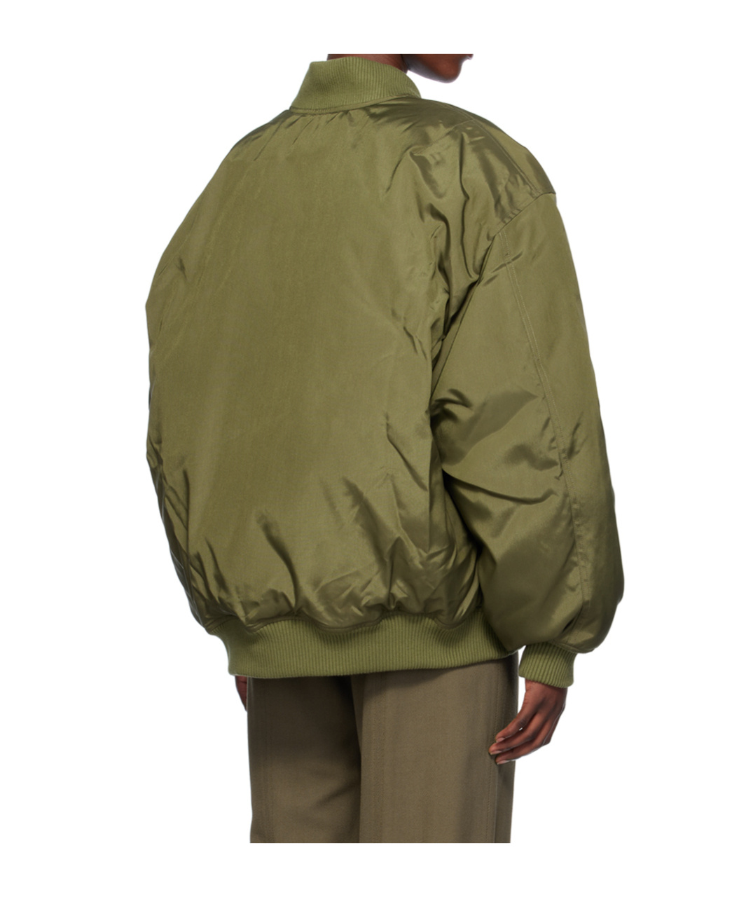 Wardrobe.nyc Green Reversible Bomber Jacket In Green
