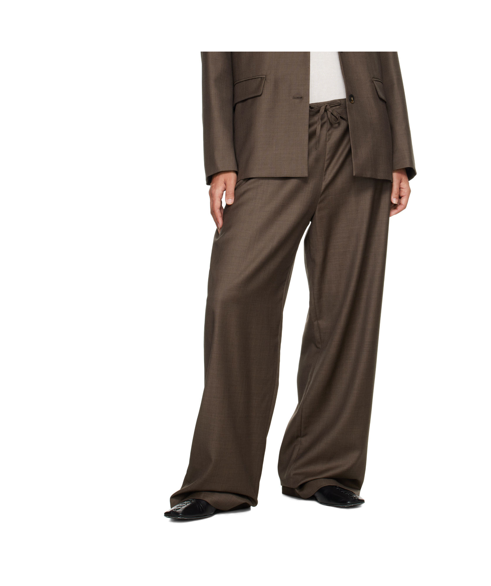 Loulou De Saison Drawstring Trousers In Black