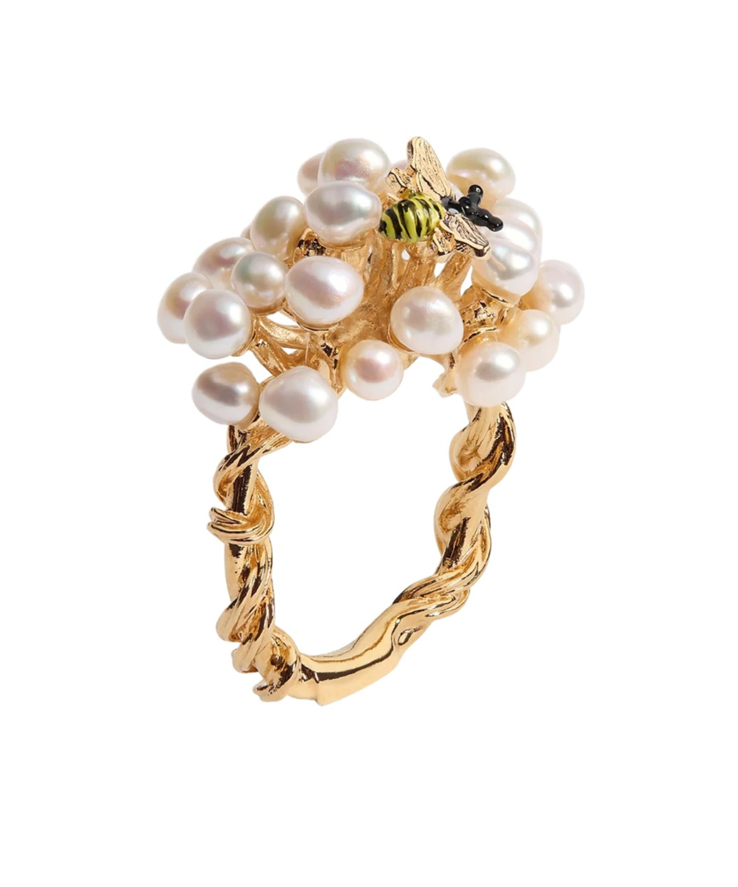 Dior Poetic Garden Ring In Yellow
