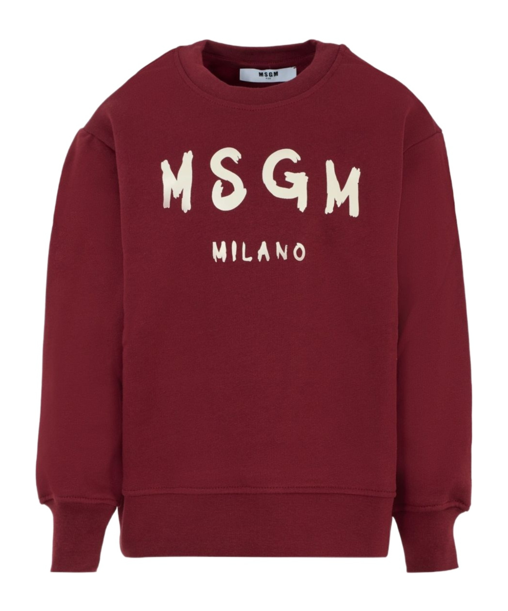 Msgm Kids' Logo-print Crew-neck Sweatshirt In Red