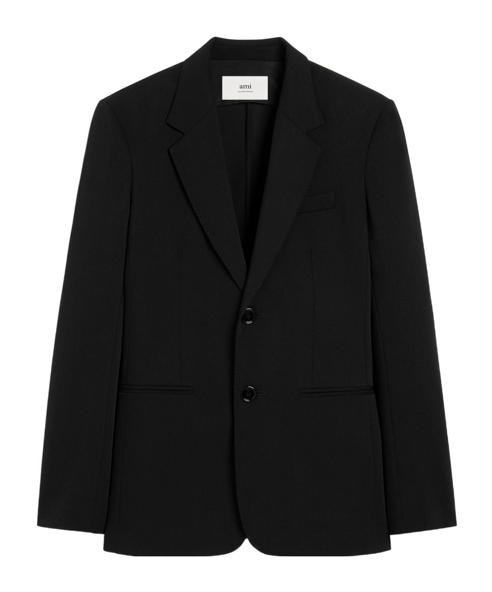 Ami Alexandre Mattiussi Long-sleeved Suit Coat In Black