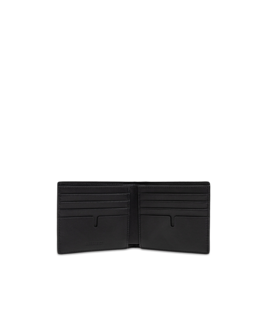 Burberry Double-fold Wallet In Black