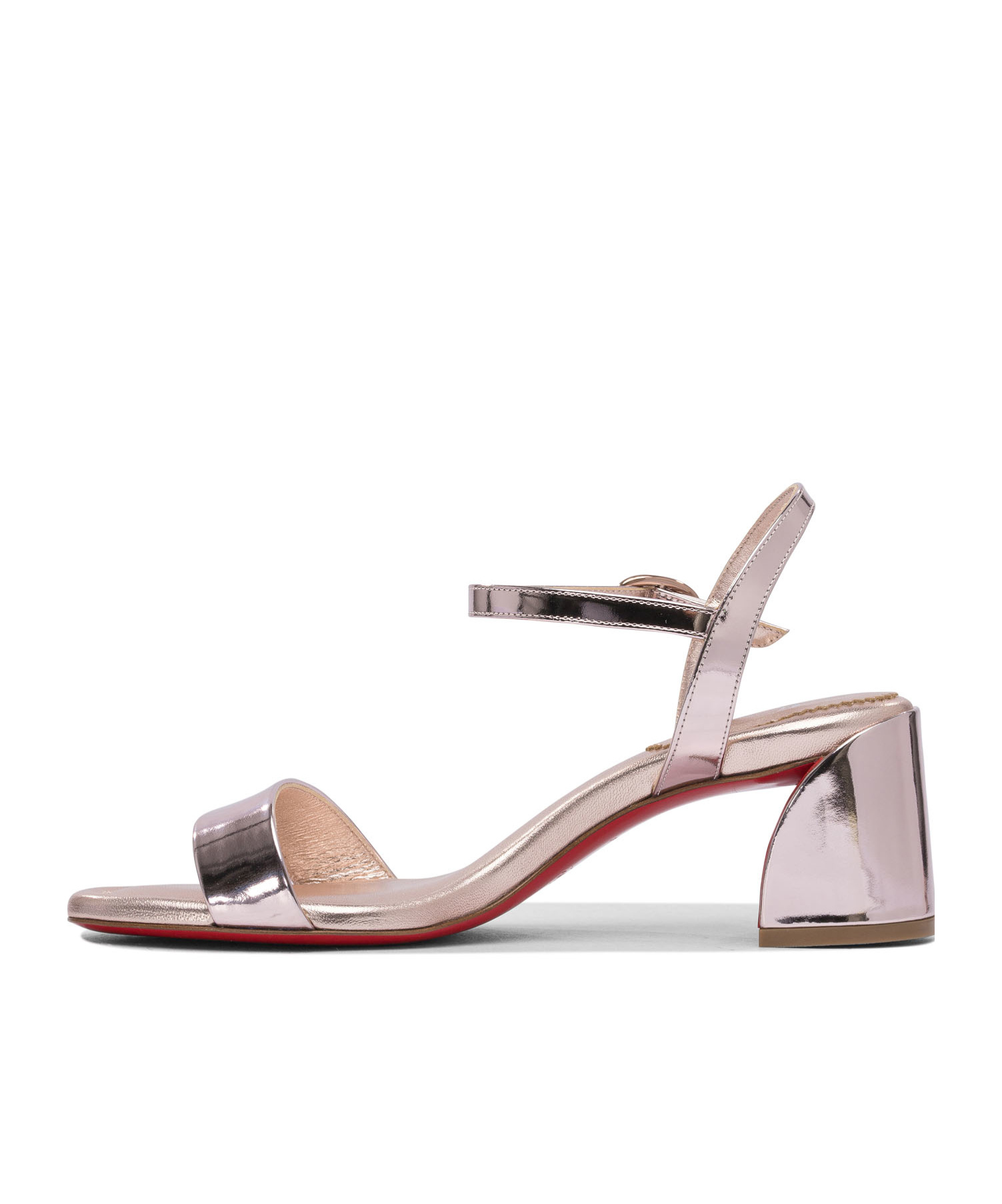 Christian Louboutin Round Toe High Heel Sandals In Multicolor