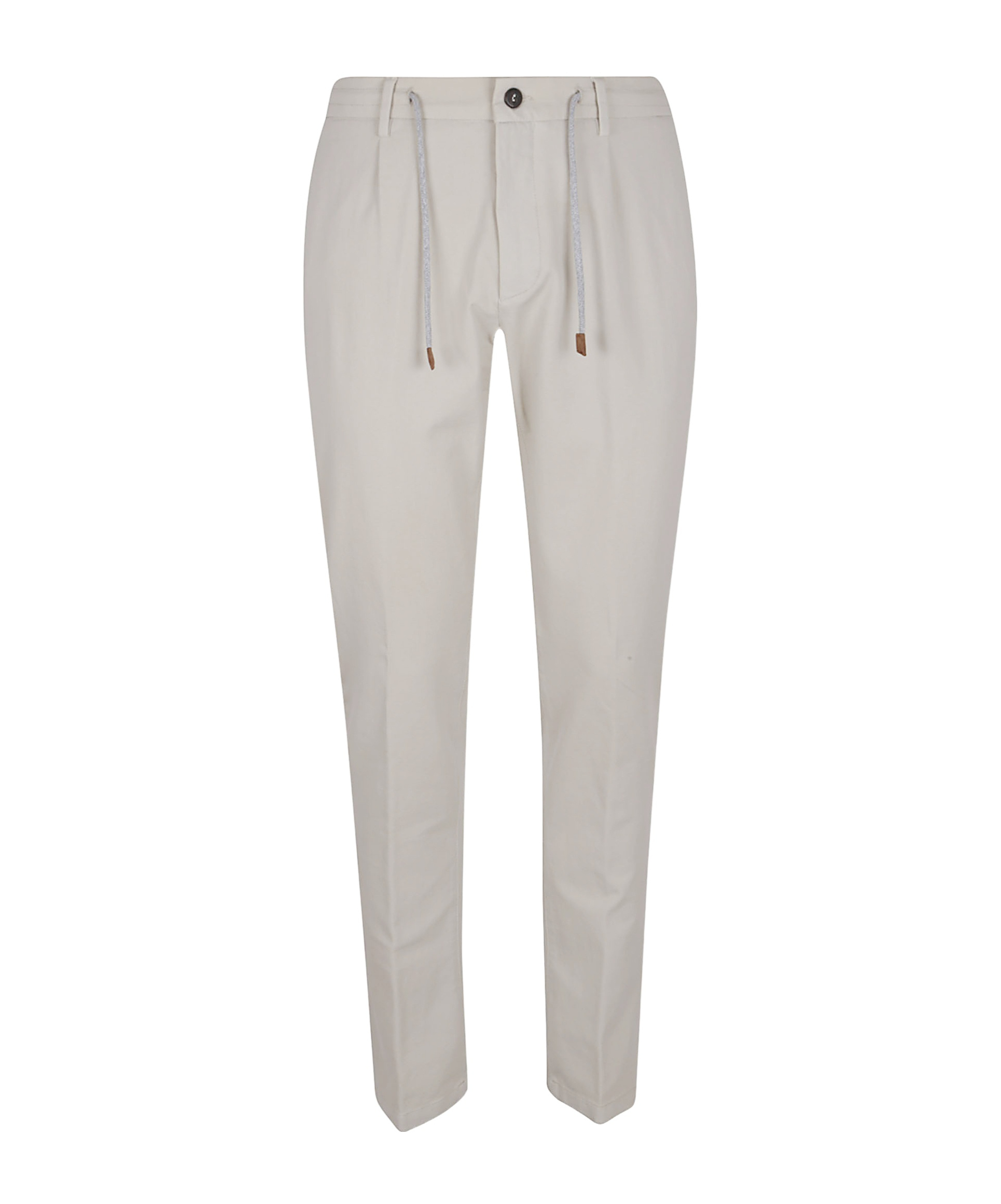 Eleventy Trousers With Back Pockets And Button Detail In Gray