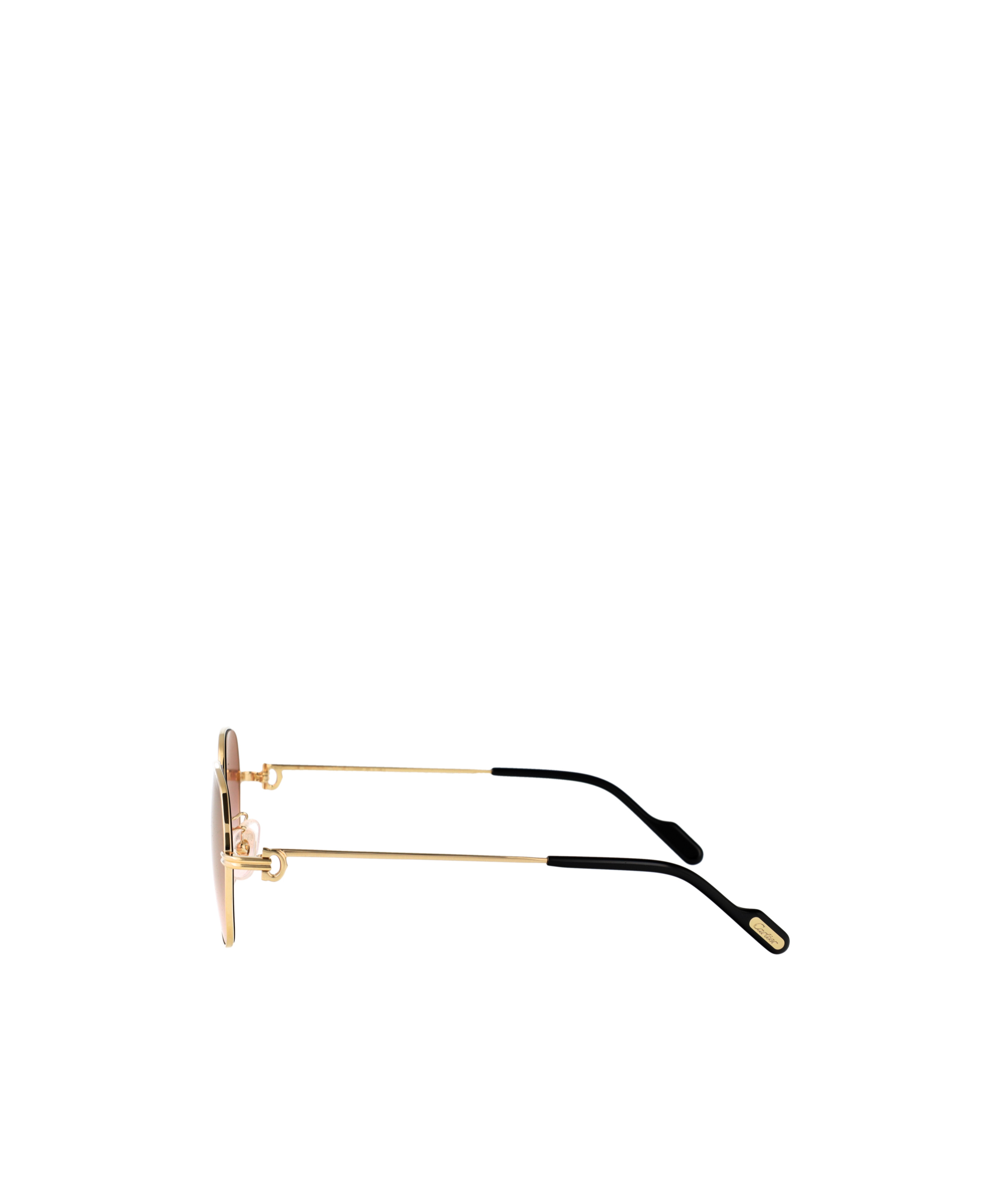 Cartier Full Frame Sunglasses In Gold