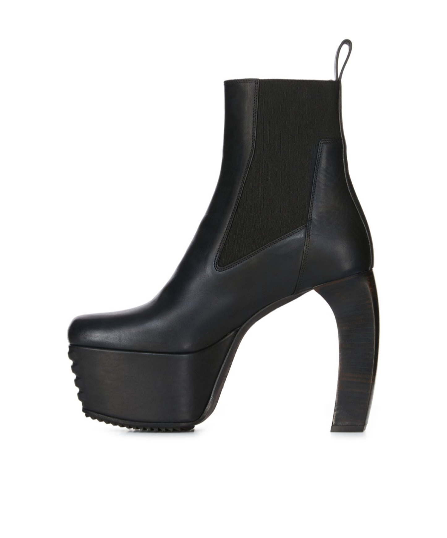 Rick Owens 125mm Leather Platform Boots In Black