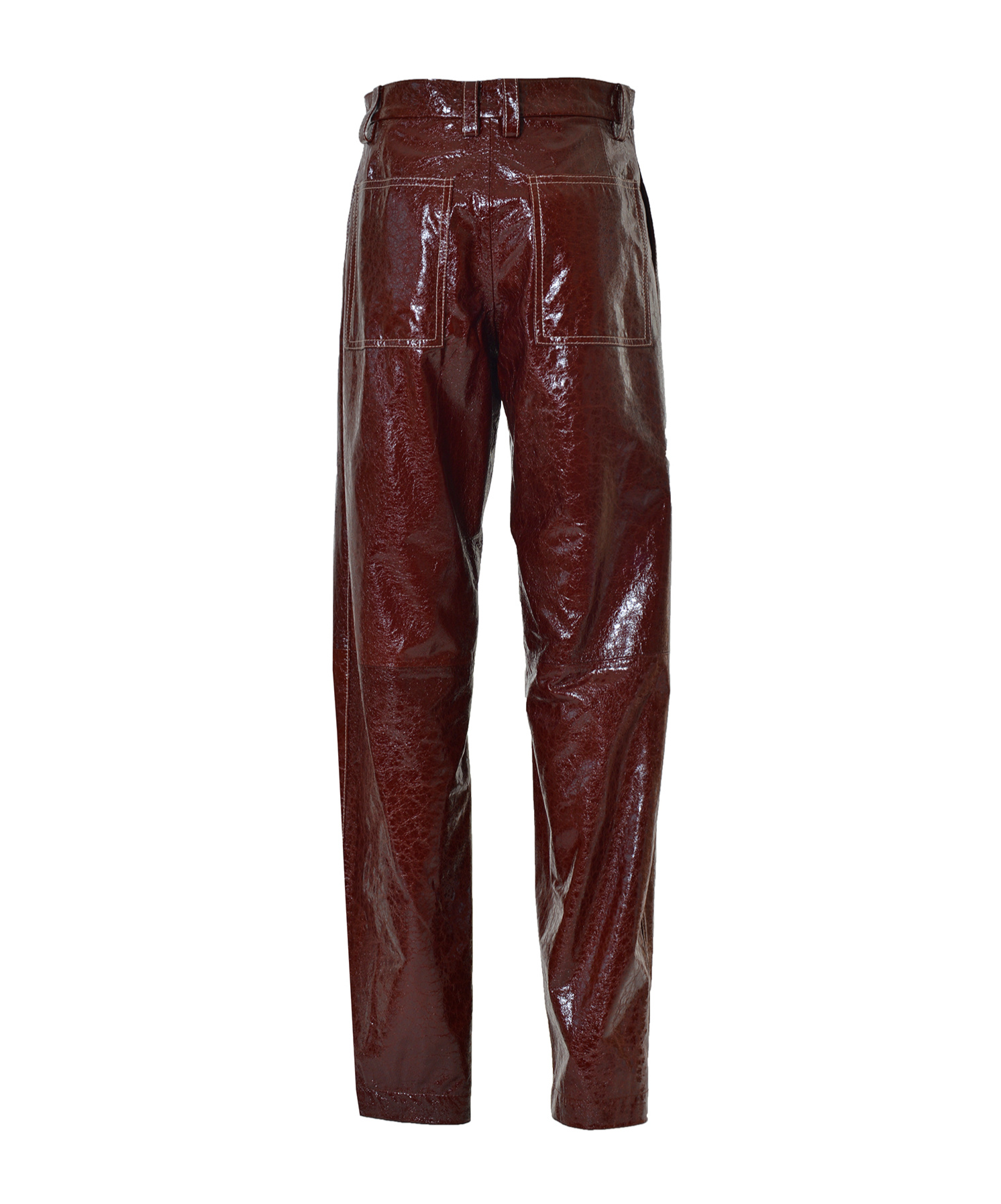 Missoni High-shine Finish Trousers In Brown
