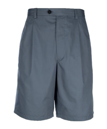 Prada Belt-loop Shorts In Blue