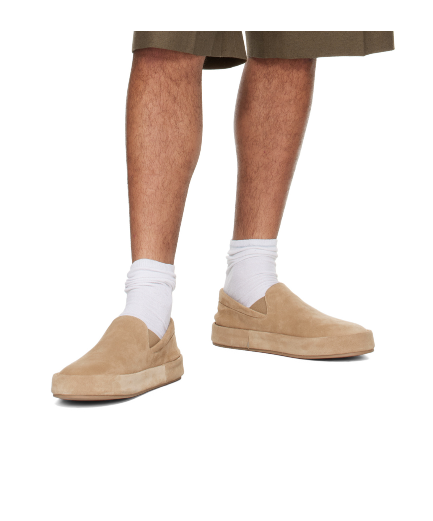 Marsèll Tan Cassapelle Slip-on Sneakers In Brown