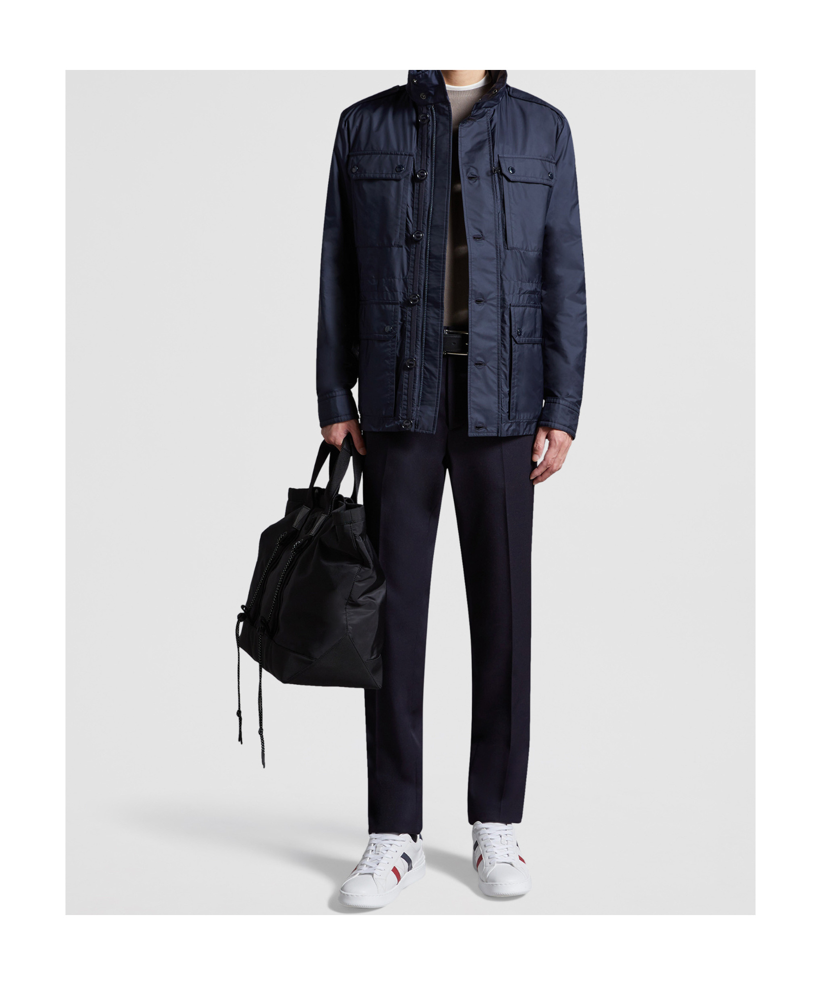 Moncler Lez Casual Jacket In Blue
