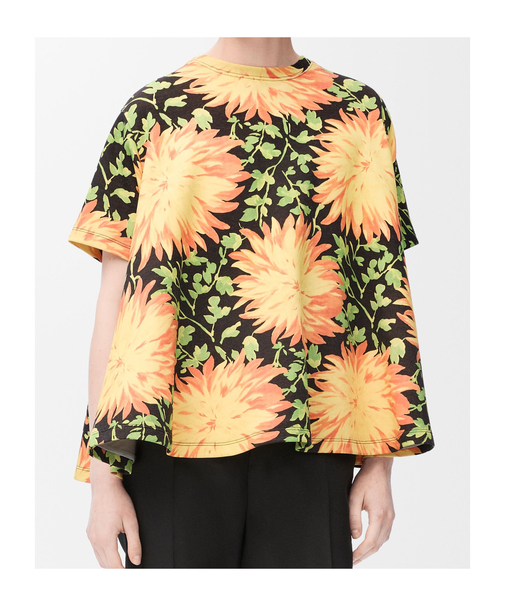 Loewe Trapeze Top In Cotton Blend In Multicolor