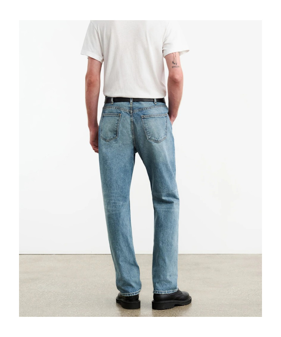 Nili Lotan Belt-loop Jeans In Blue