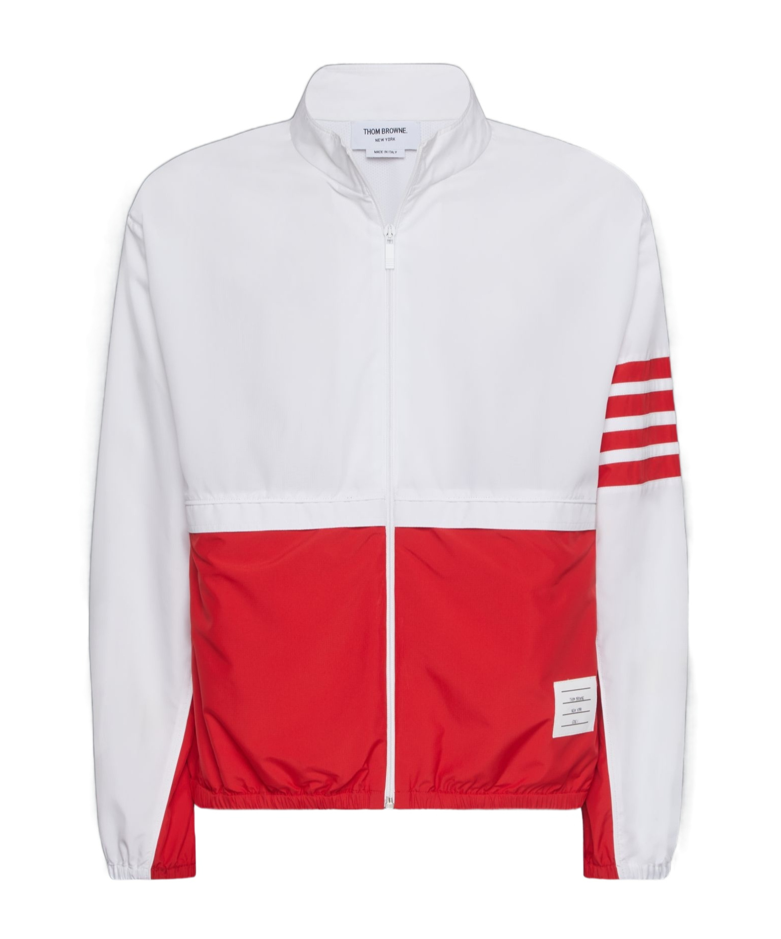 Thom Browne Ripstop-windbreaker Mit Streifen In Red