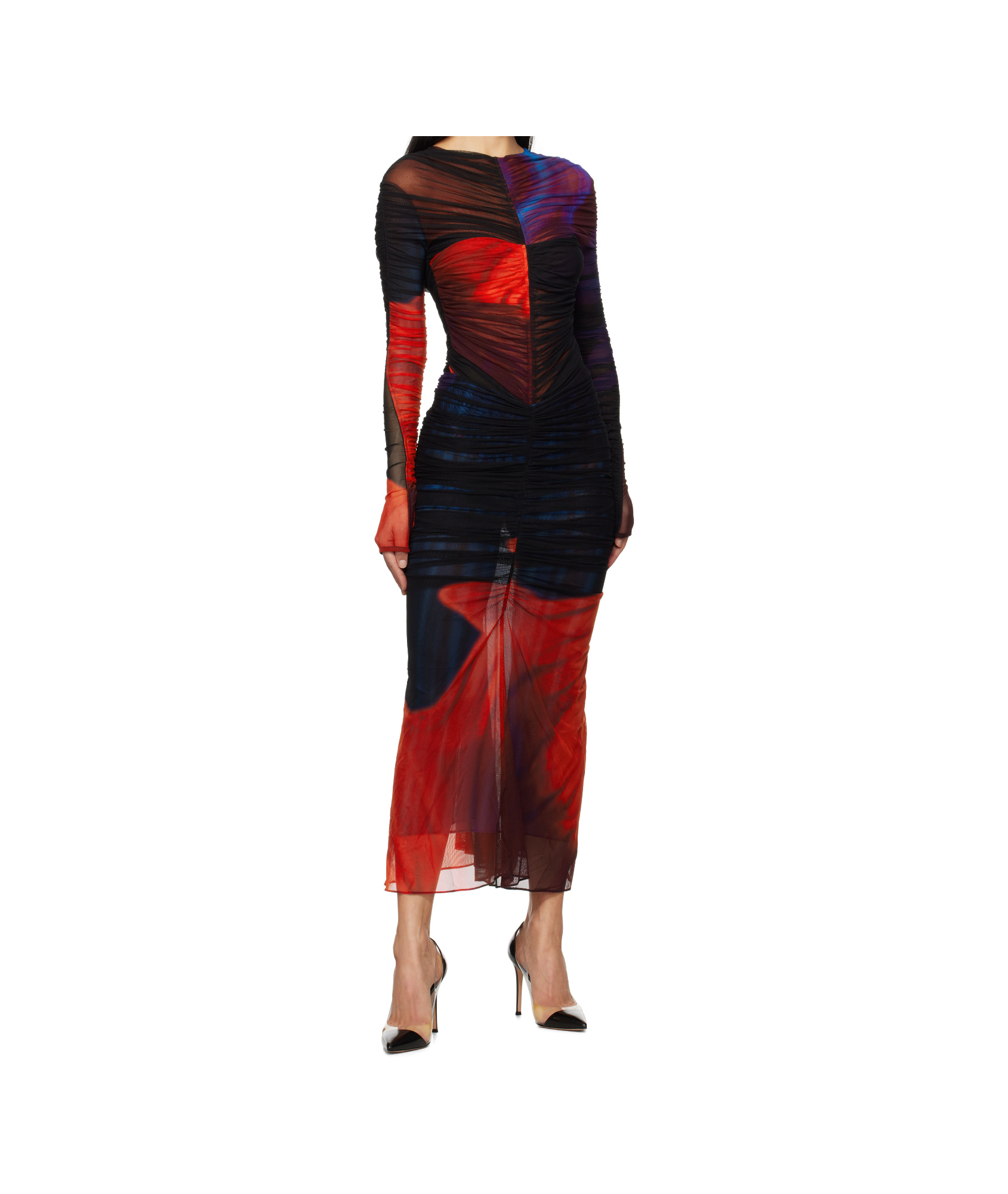 Mugler Elastic Waist Skirt In Black