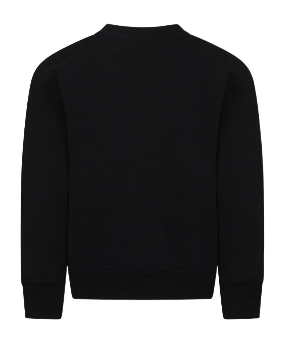 Msgm Round-neck Sweatshirt In Black