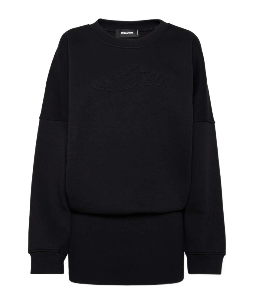 Dsquared2 Icon Sweatshirt Dress In Black