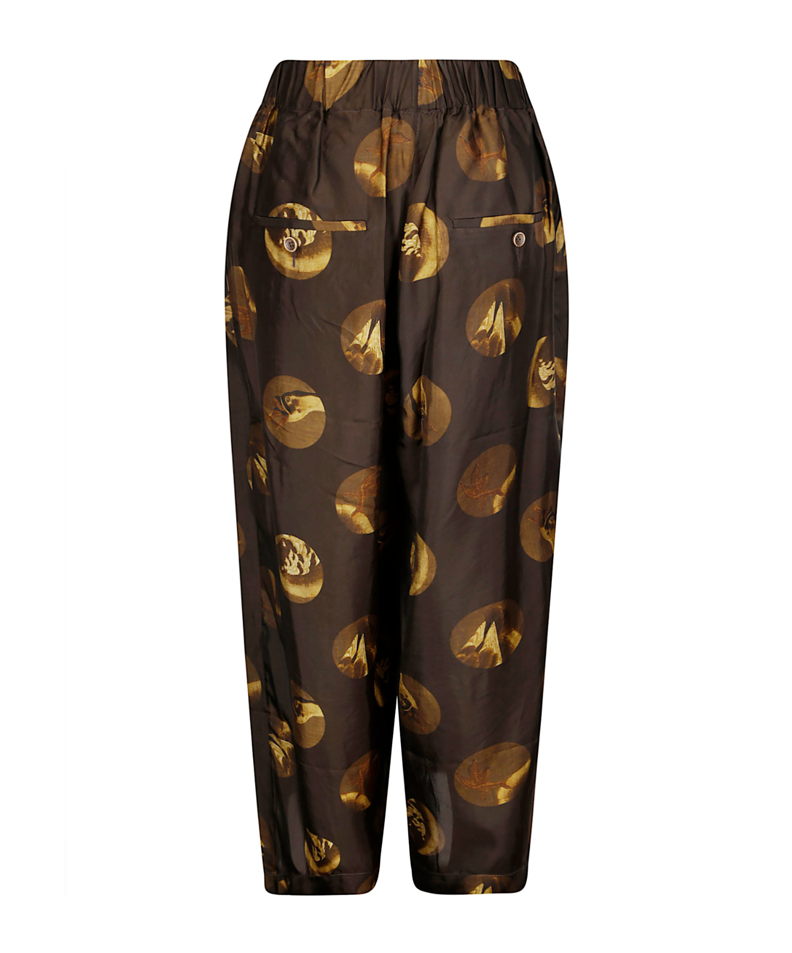 Uma Wang Elasticated Waist Loose Fit Trousers In Brown