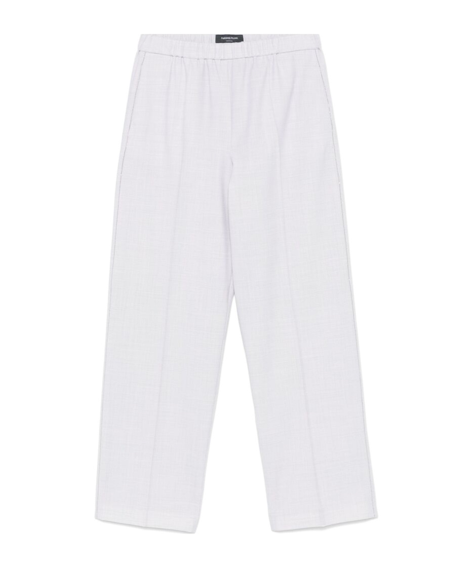 Fabiana Filippi Pressed-crease Trousers In White