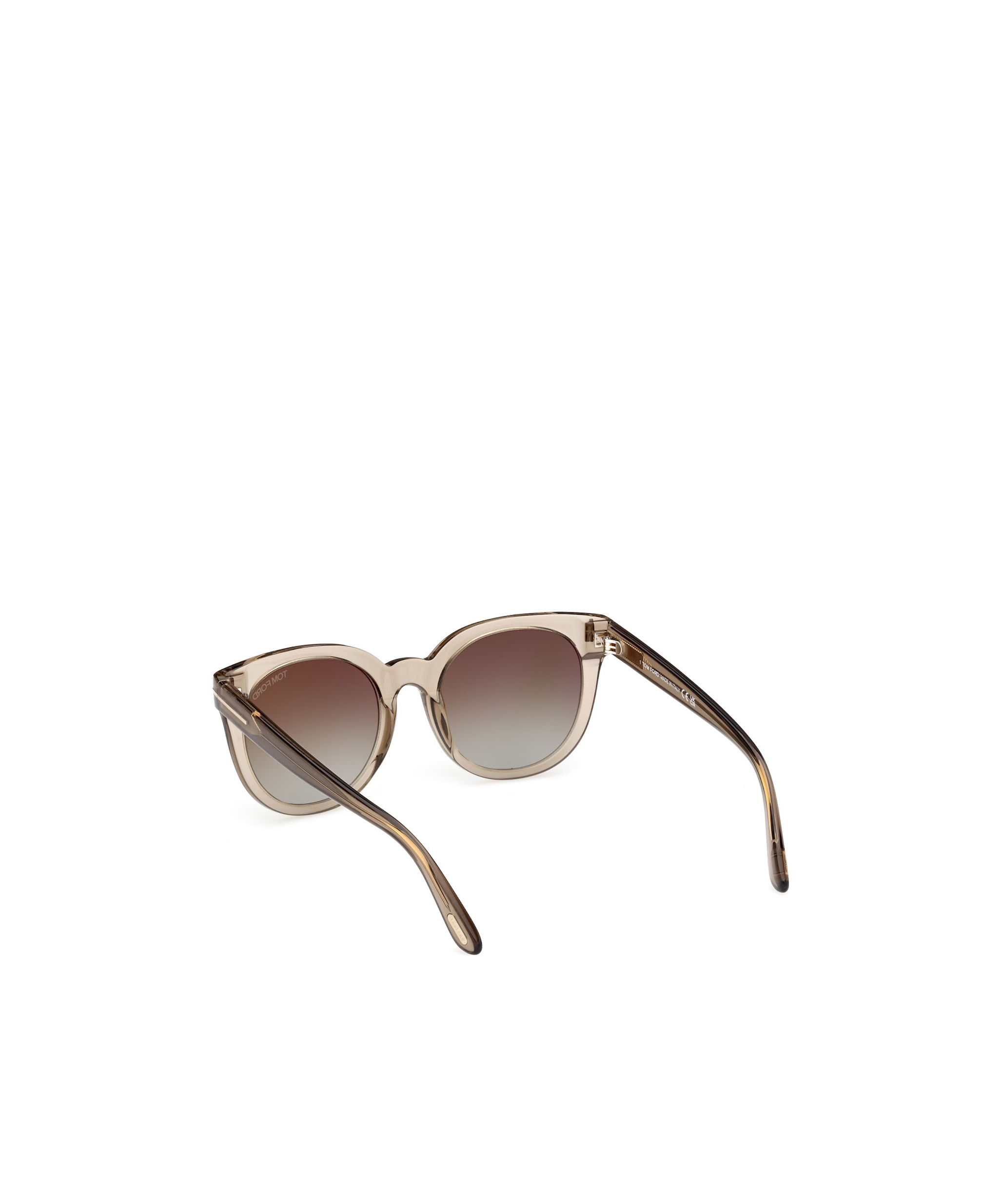 Tom Ford Round Sunglasses In Nude