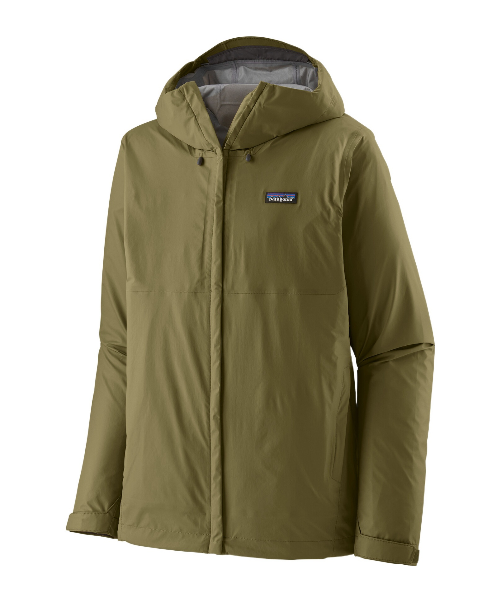 Shop Patagonia Torrentshell 3l Raincoat In Tent Green
