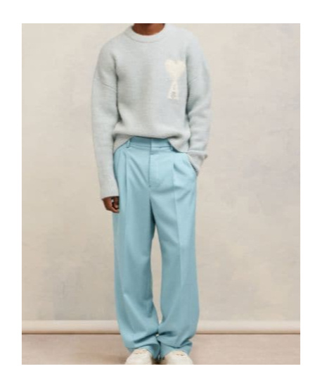 AMI ALEXANDRE MATTIUSSI AMI PARIS AMI DE COEUR CREWNECK LONG-SLEEVED JUMPER