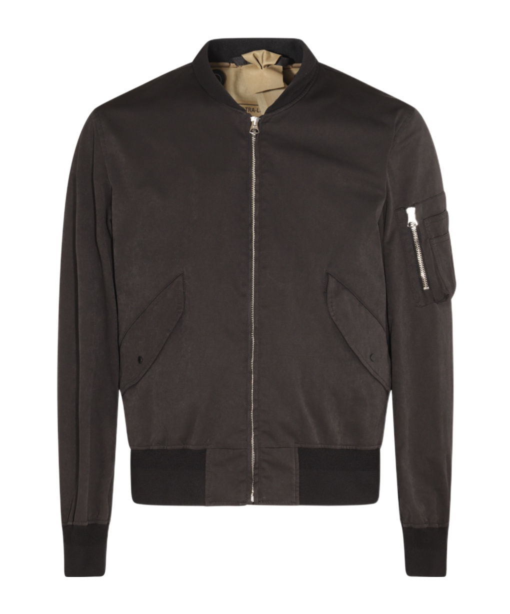 Ten C Long-sleeved Casual Jacket In Brown