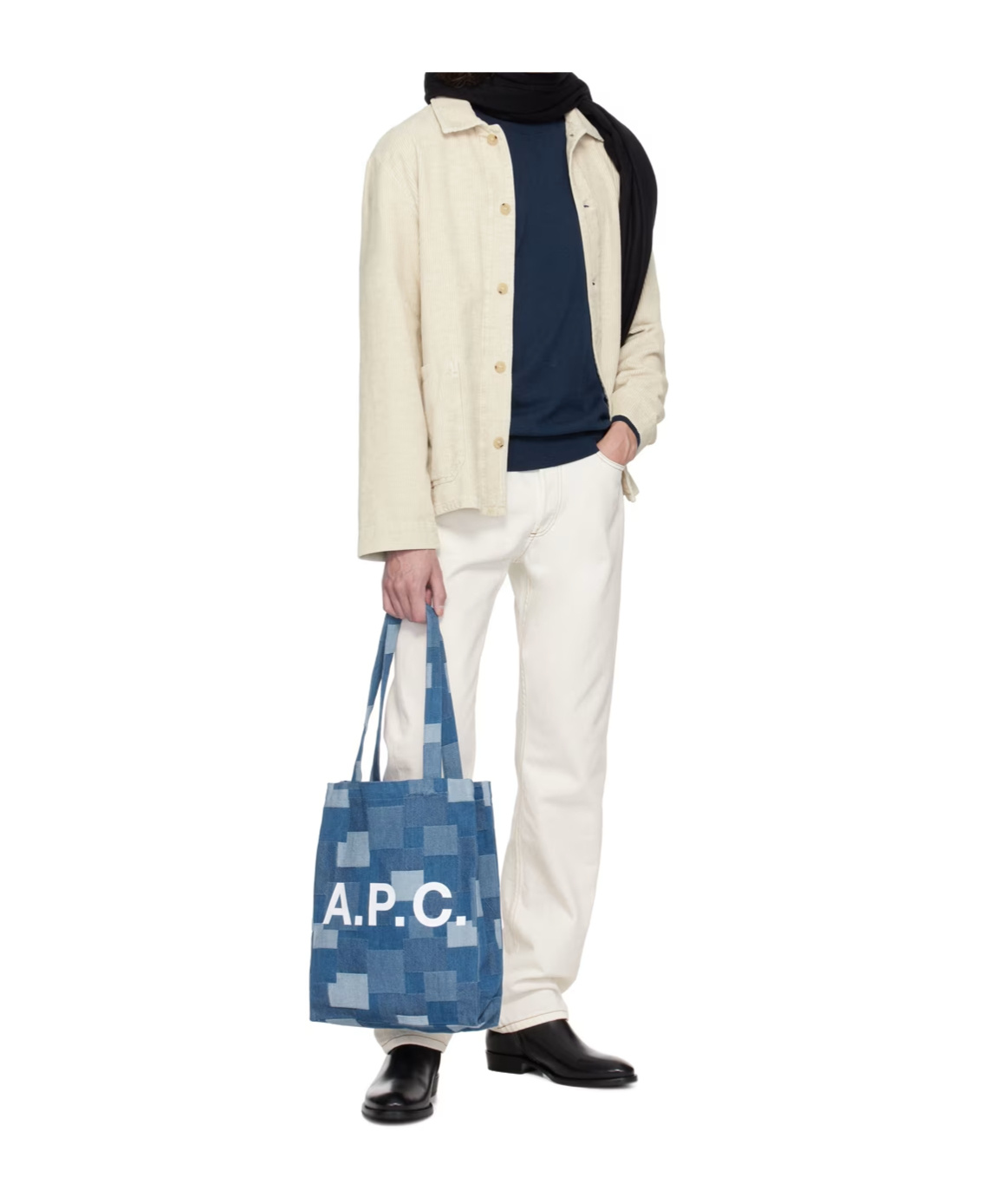 Apc Kerlouan Beige Jacket With Classic Collar And Front Button Closure In Cotton Man In White
