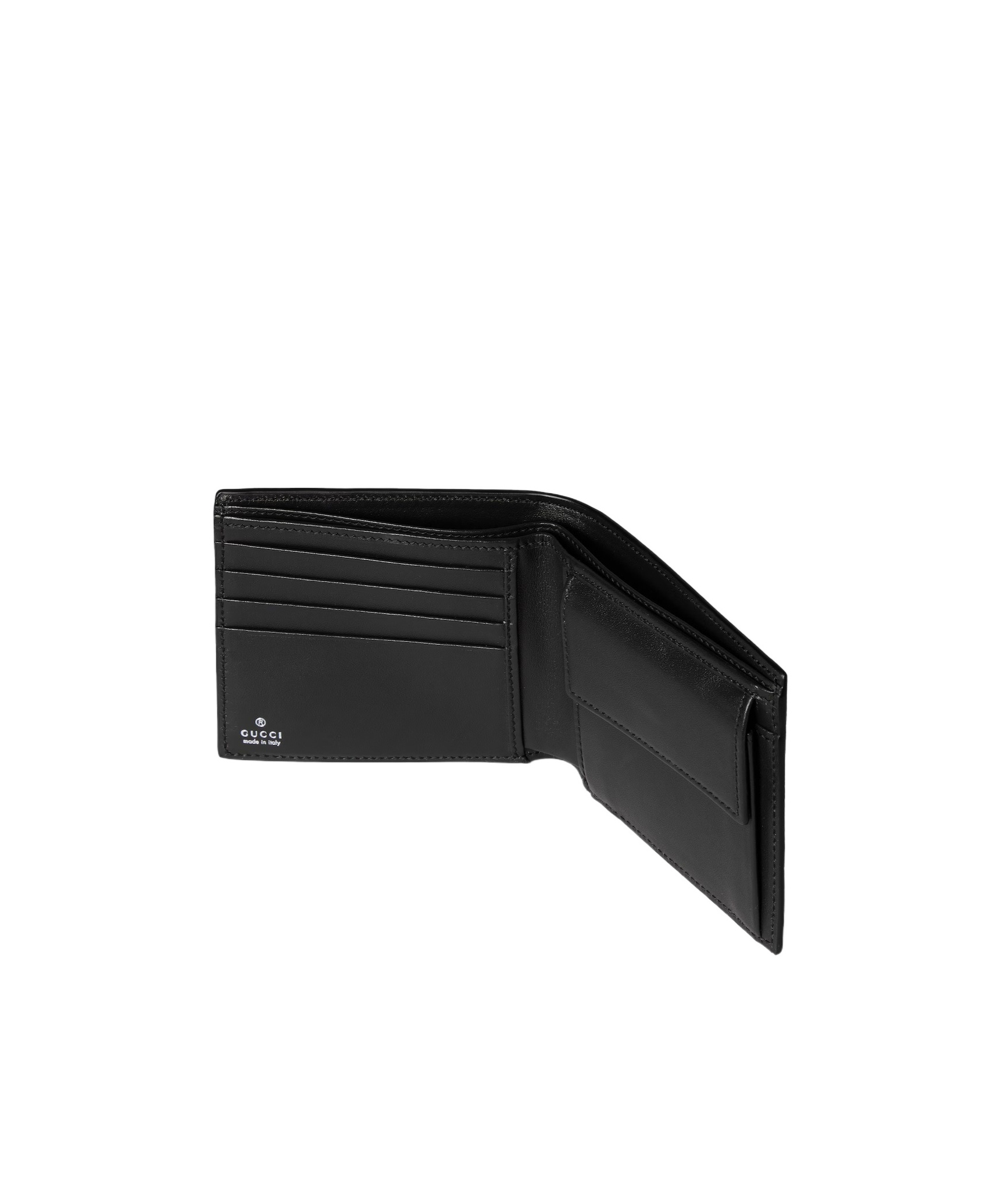Gucci Leather Wallet With Horsebit In Black