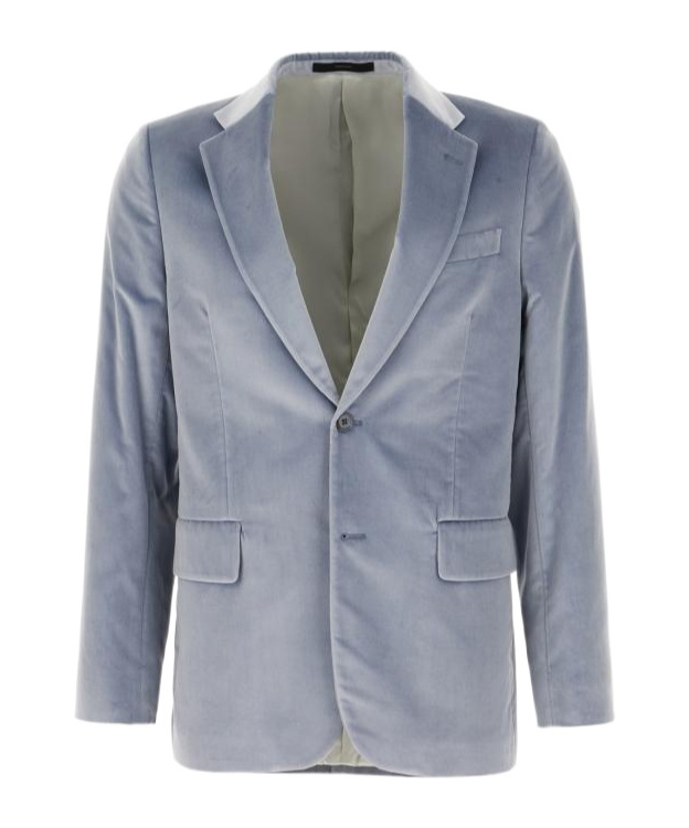 Shop Paul Smith Velvet Blazer In Gray