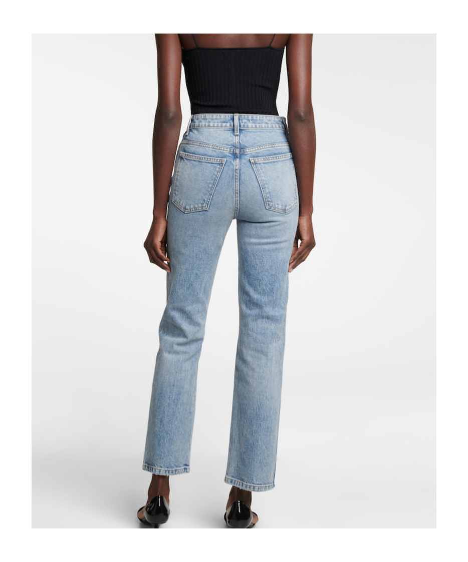 Khaite Abigail High-rise Straight Jeans In Blue